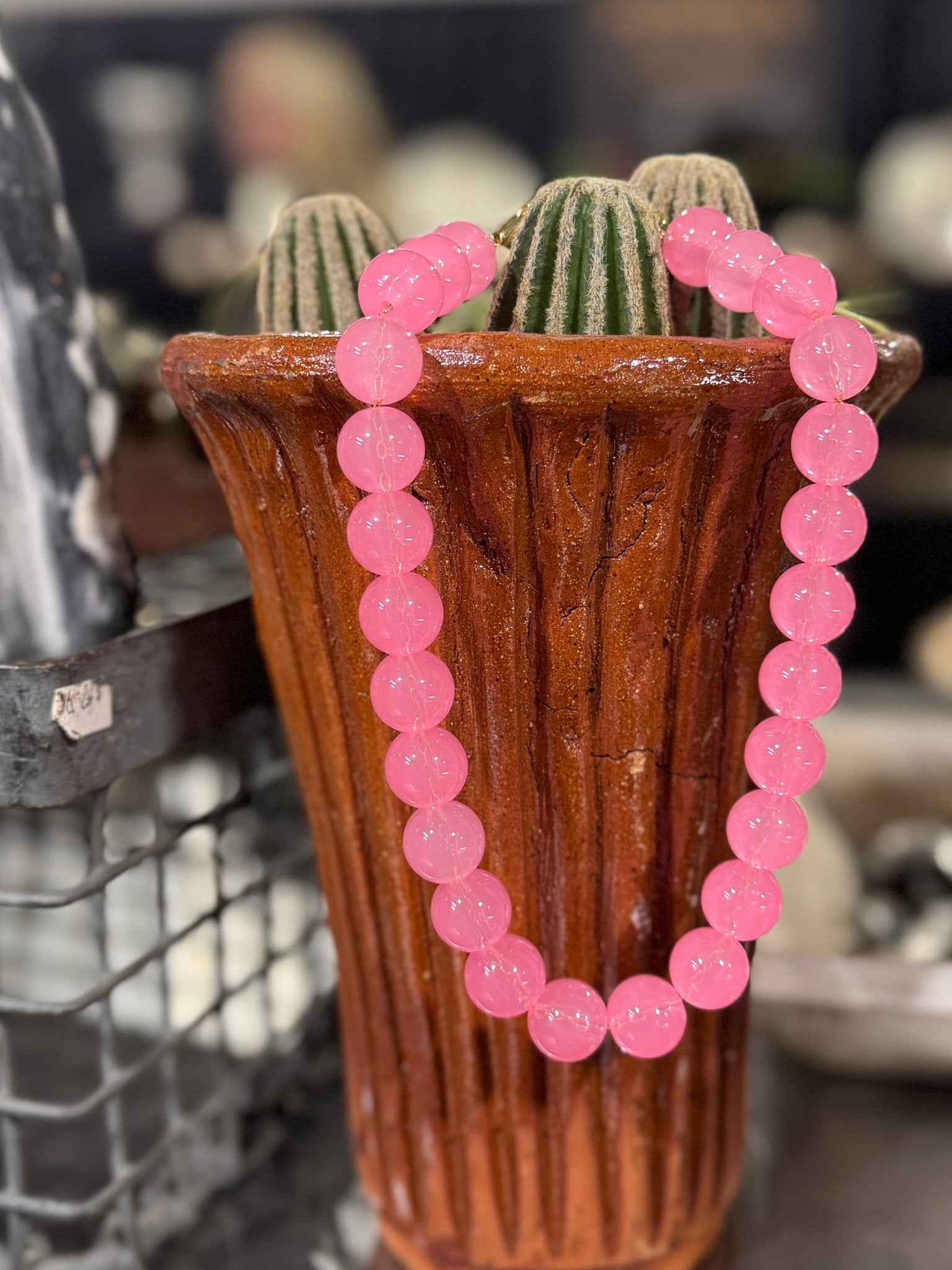 Gumball Pink Necklace - Cowgirls & City Chics