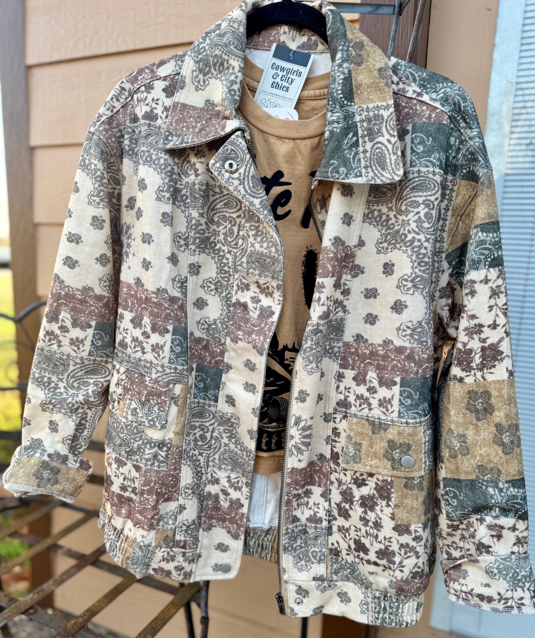 {Gypsy} Paisley Jean Jacket - Cowgirls & City Chics