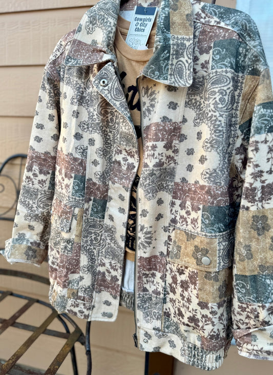 {Gypsy} Paisley Jean Jacket - Cowgirls & City Chics