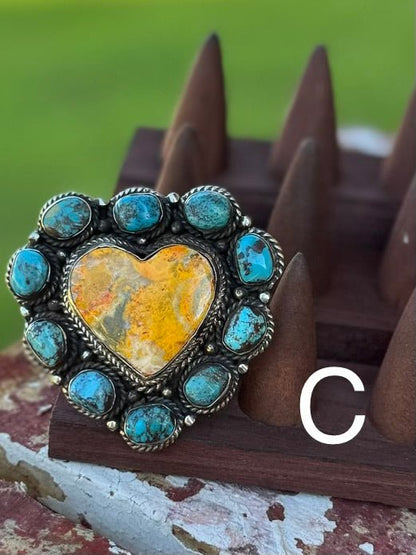 {Heart Of Texas} Bumblebee Heart Ring - Cowgirls & City Chics