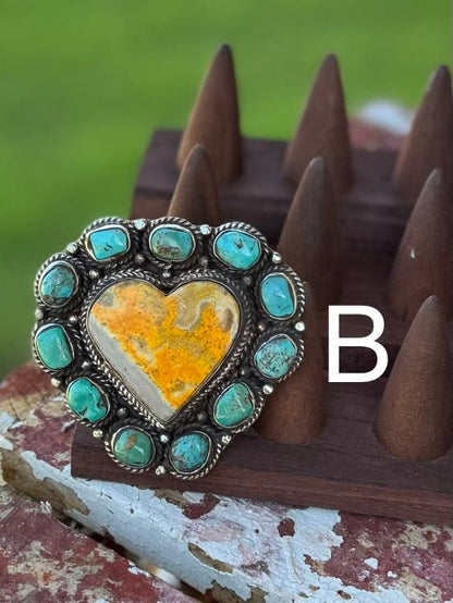 {Heart Of Texas} Bumblebee Heart Ring - Cowgirls & City Chics