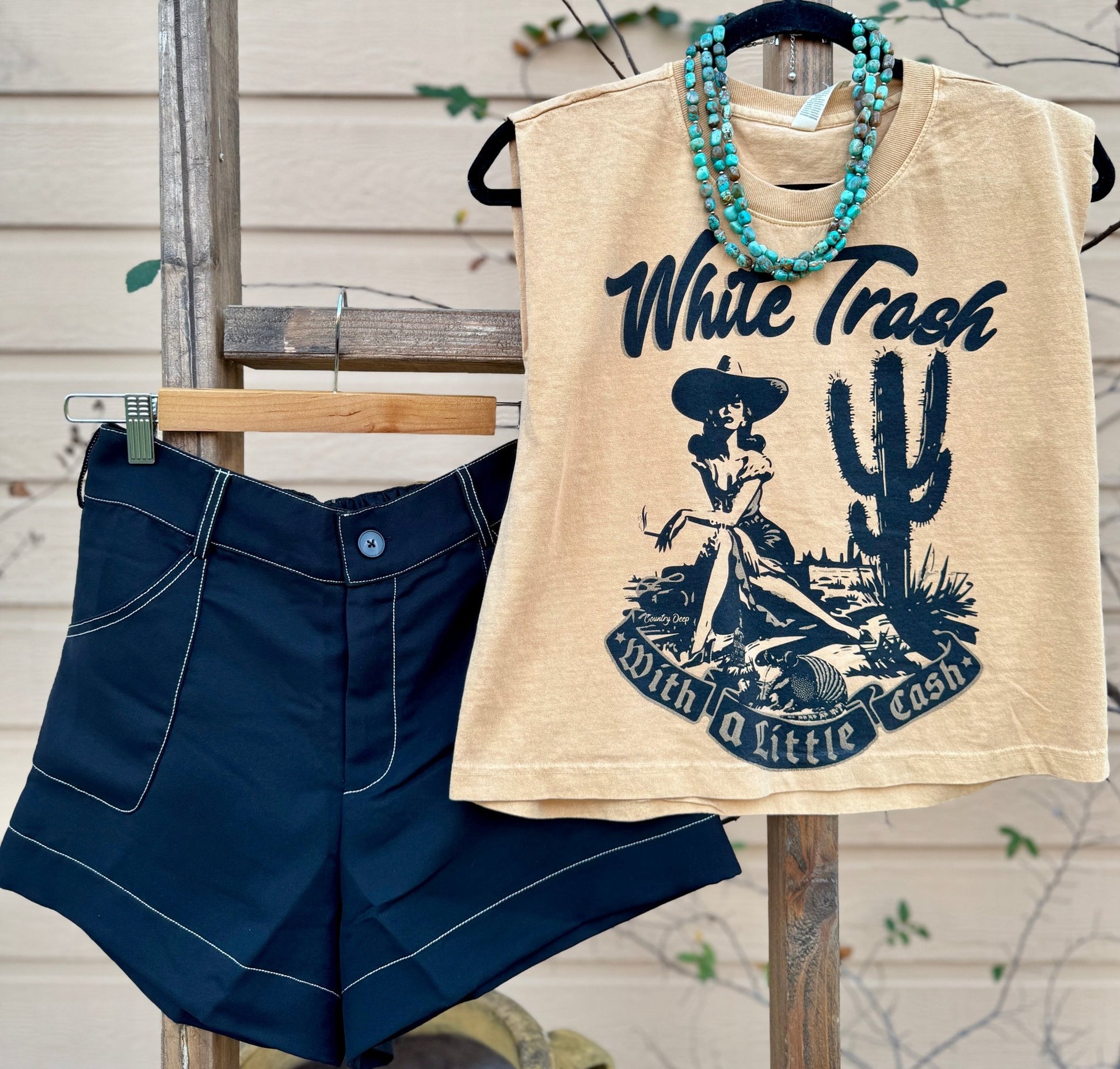 {High Roller} Black Shorts - Cowgirls & City Chics