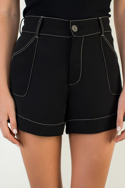 {High Roller} Black Shorts - Cowgirls & City Chics