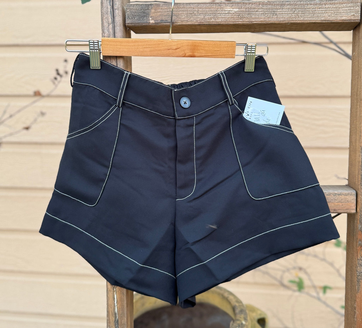 {High Roller} Black Shorts - Cowgirls & City Chics