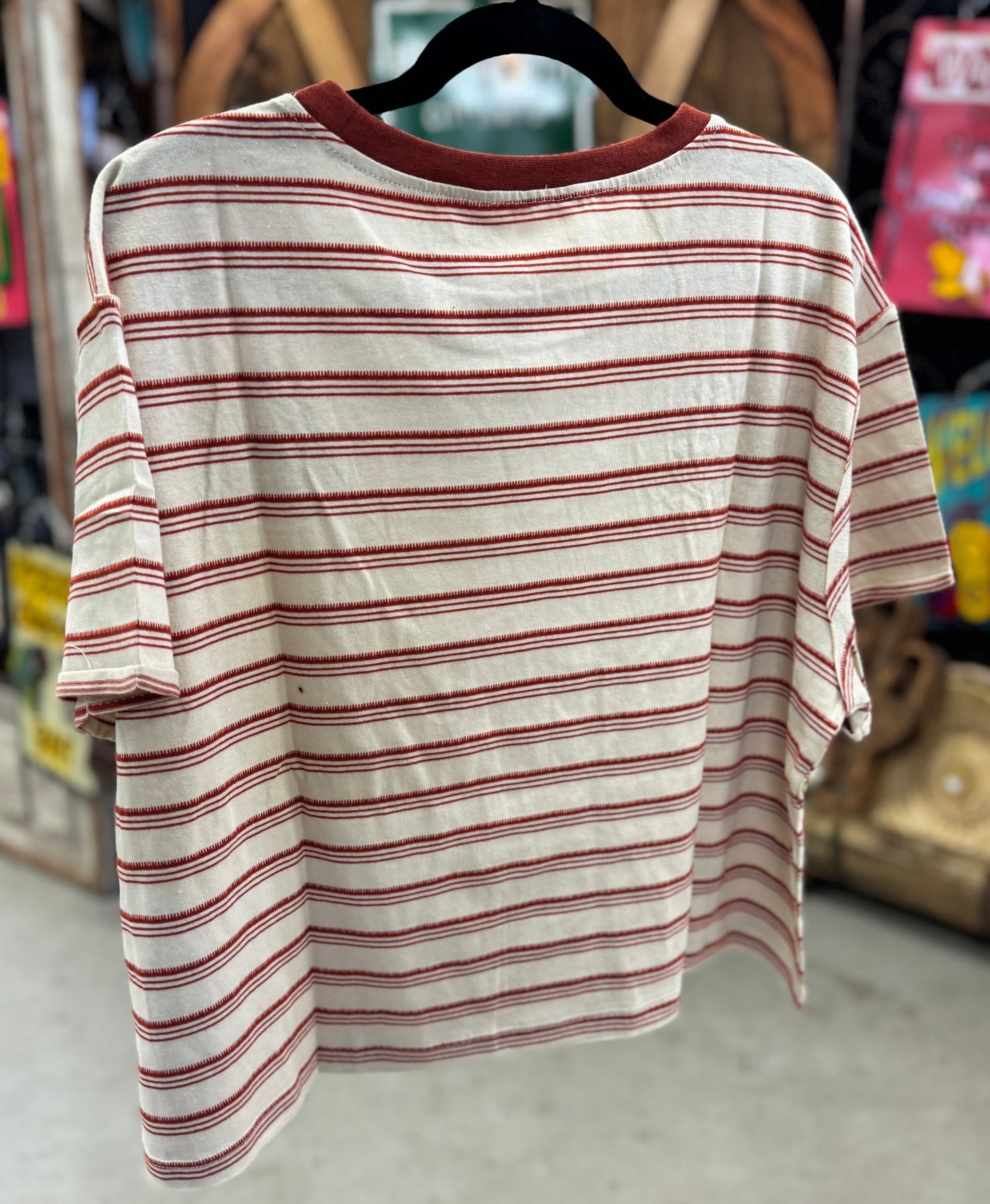 Horseshoe Stripe Tee - Cowgirls & City Chics
