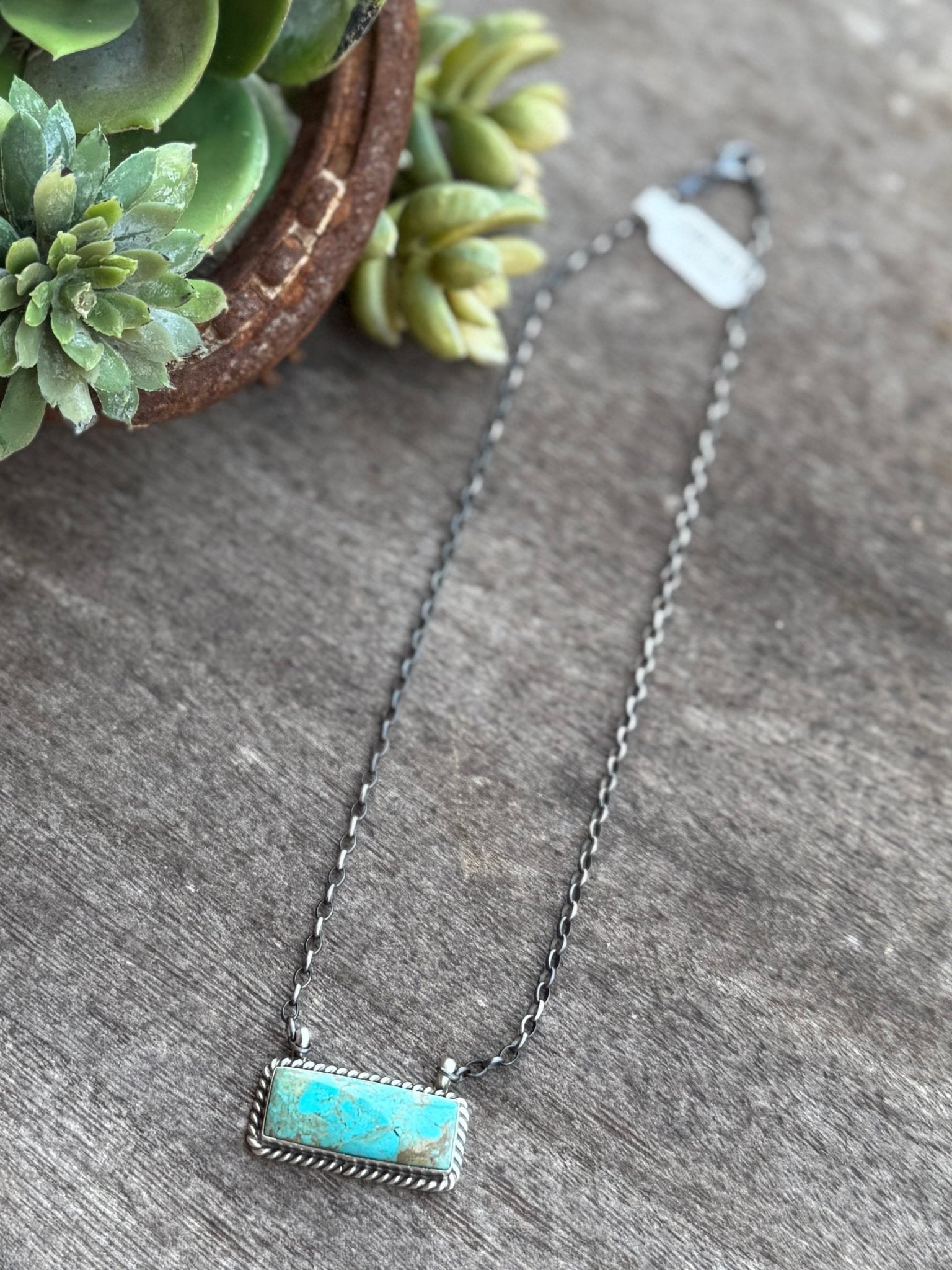 Kingman Bar Silver Necklace - Cowgirls & City Chics