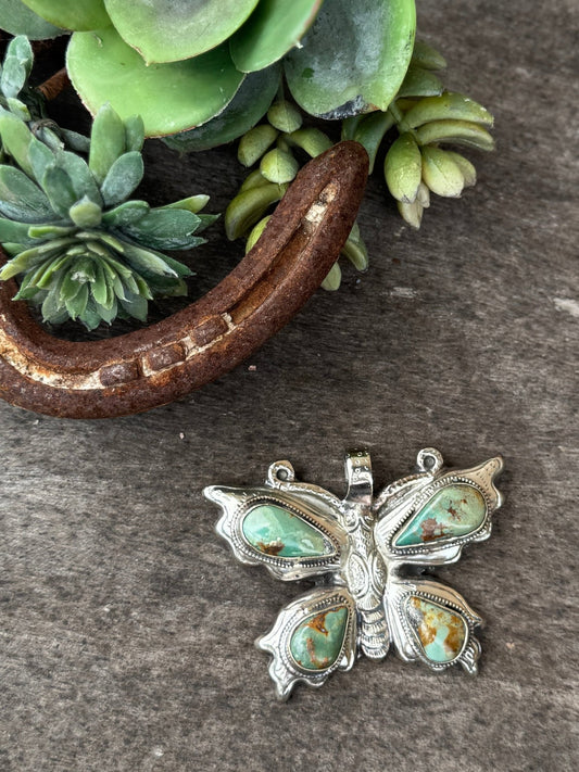 Kingman Butterfly Pendent - Cowgirls & City Chics