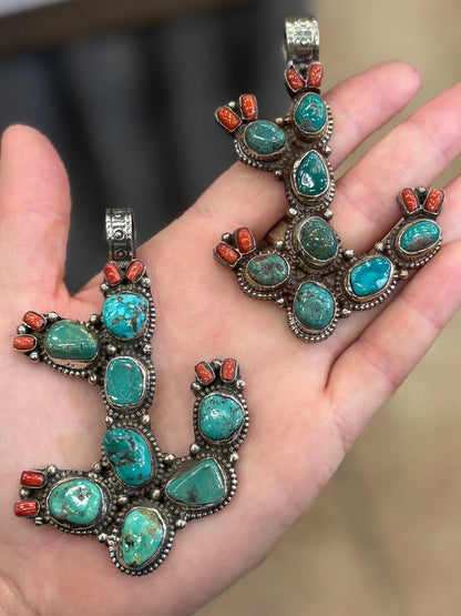Kingman Cactus Pendent - Cowgirls & City Chics