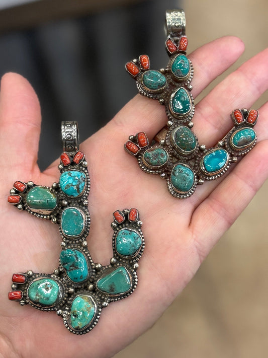 Kingman Cactus Pendent - Cowgirls & City Chics