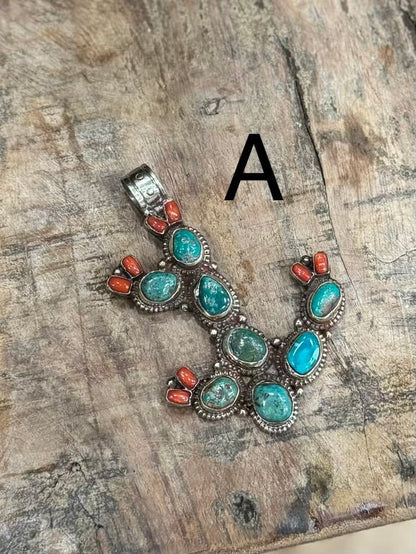 Kingman Cactus Pendent - Cowgirls & City Chics