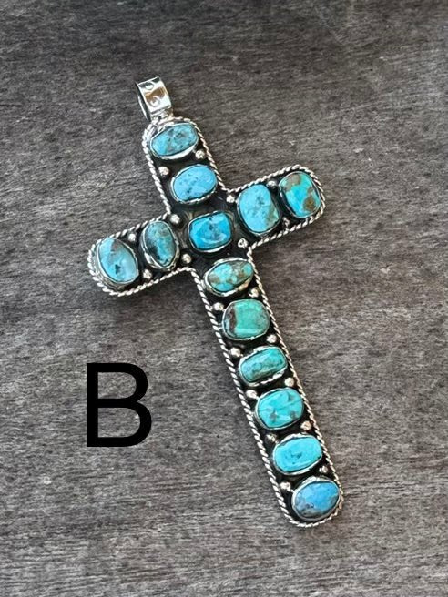 Kingman Cross Pendent - Cowgirls & City Chics