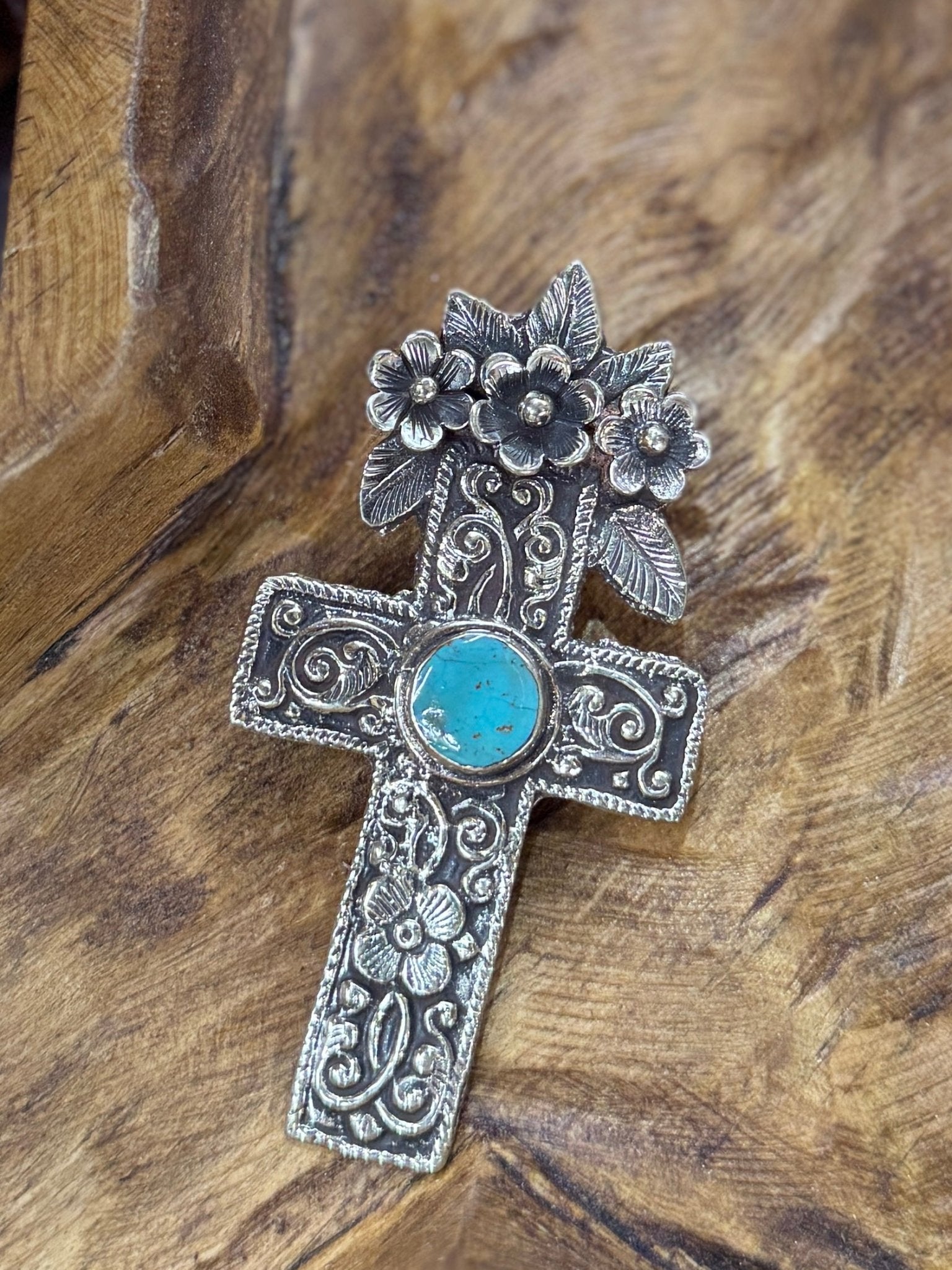 Kingman Cross Pendent - Cowgirls & City Chics