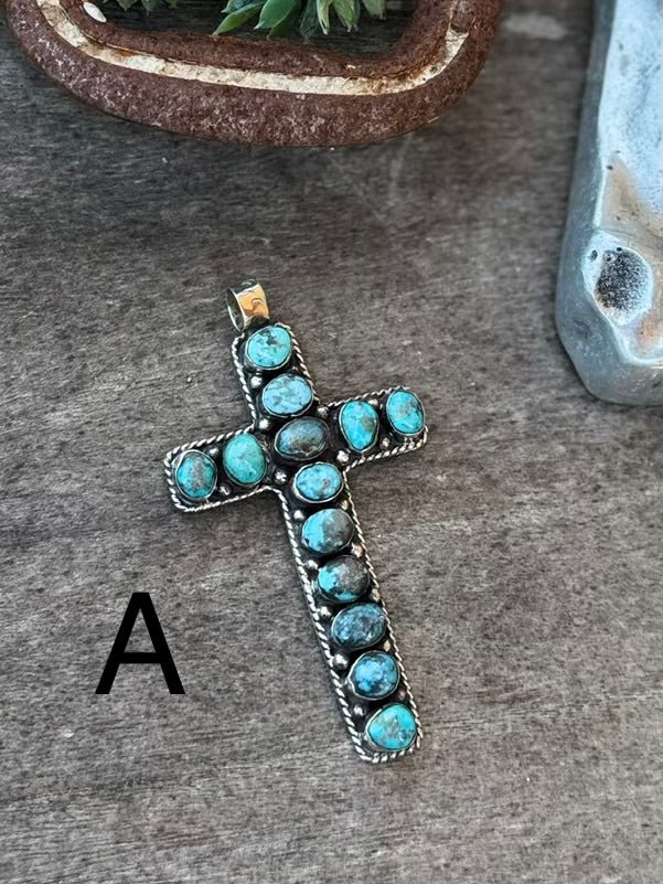 Kingman Cross Pendent - Cowgirls & City Chics