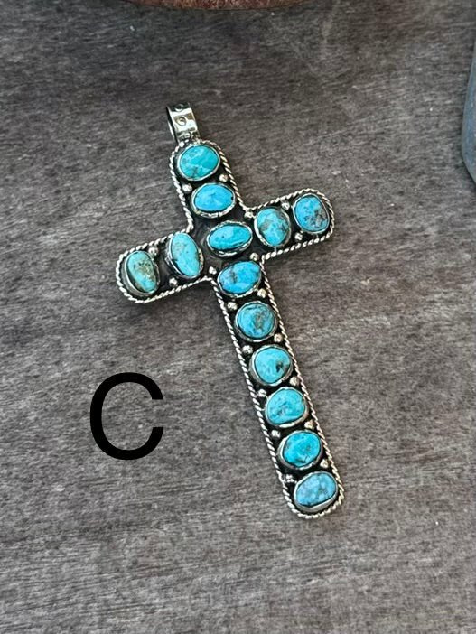 Kingman Cross Pendent - Cowgirls & City Chics