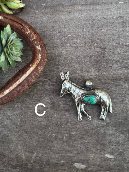Kingman Donkey Pendent - Cowgirls & City Chics