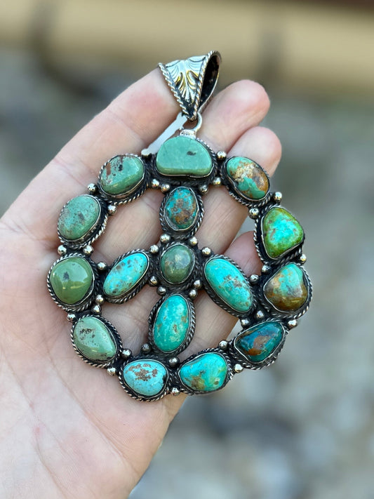 Kingman Peace Sign Pendent - Cowgirls & City Chics