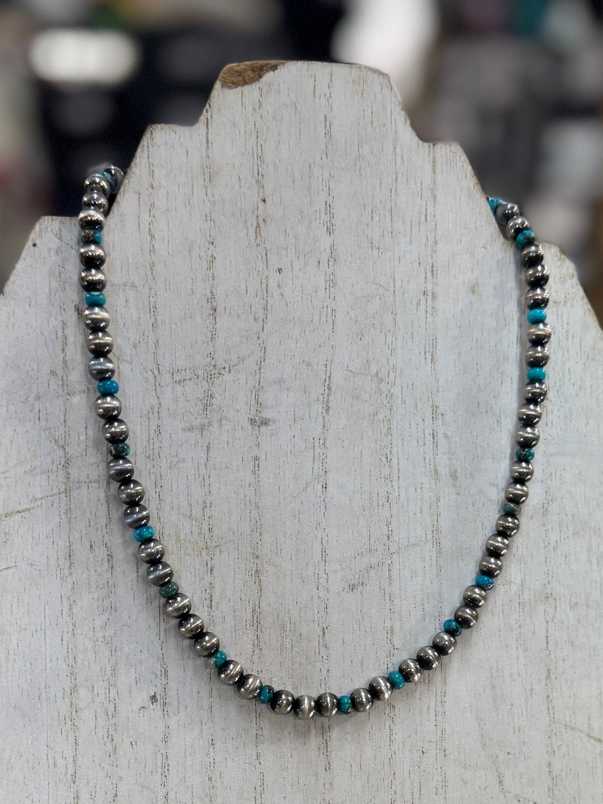Kingman & Pearl Beaded Necklace - Cowgirls & City Chics