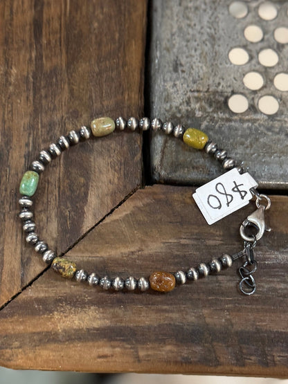 Kingman & Pearl Bracelet - Cowgirls & City Chics