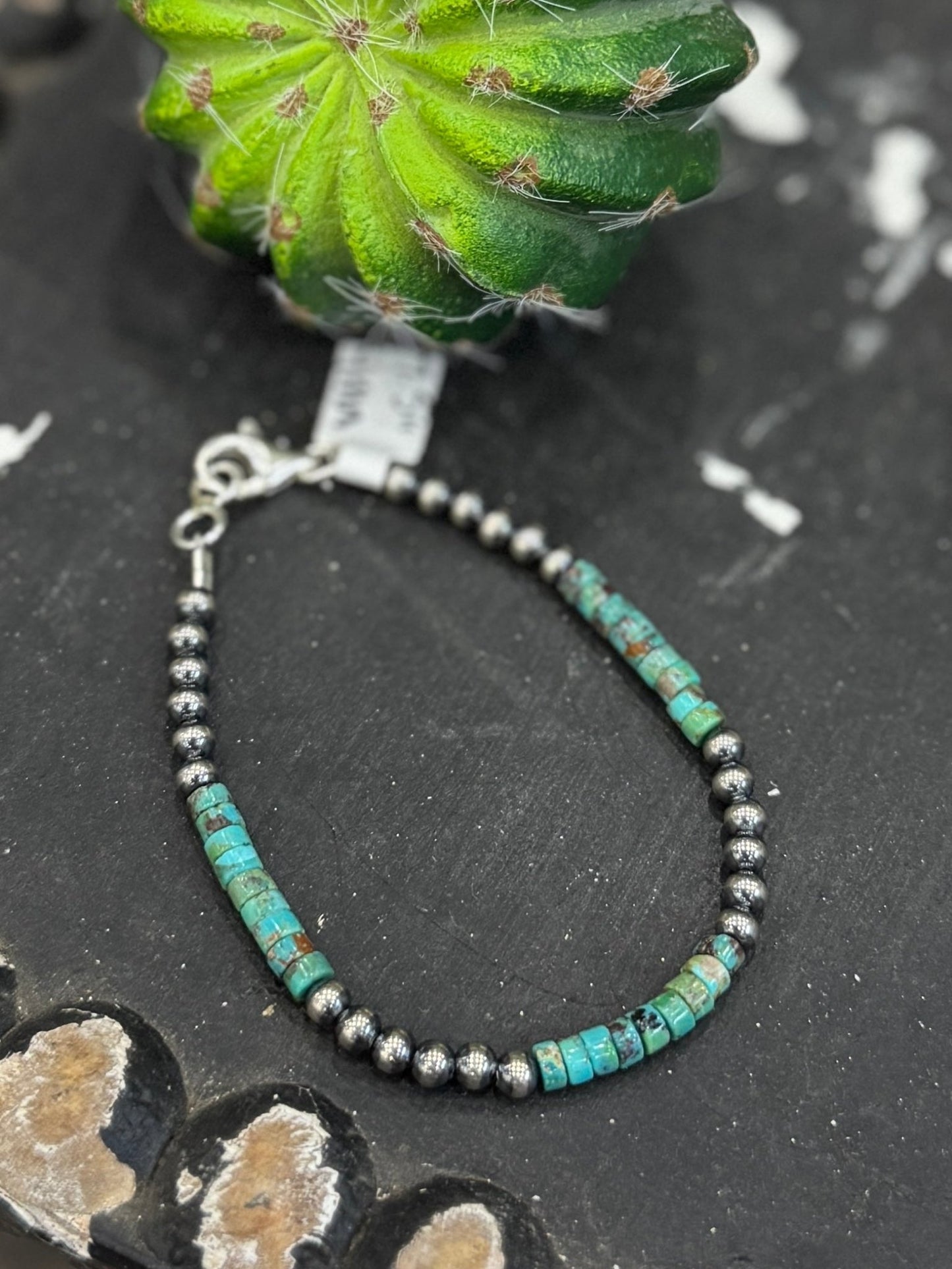 Kingman & Pearl Bracelet - Cowgirls & City Chics