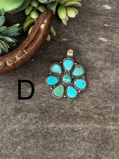 Kingman Round Cluster Pendent - Cowgirls & City Chics