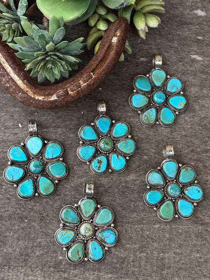 Kingman Round Cluster Pendent - Cowgirls & City Chics