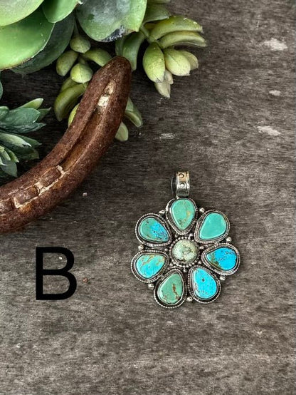 Kingman Round Cluster Pendent - Cowgirls & City Chics
