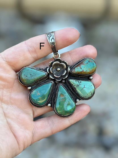 Kingman Side Flower Pendent - Cowgirls & City Chics