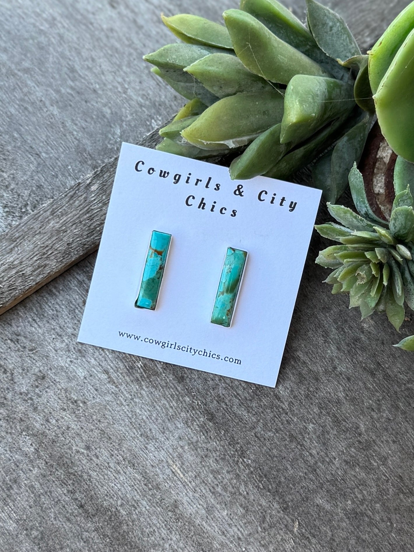 Kingman Square Earrings - Cowgirls & City Chics