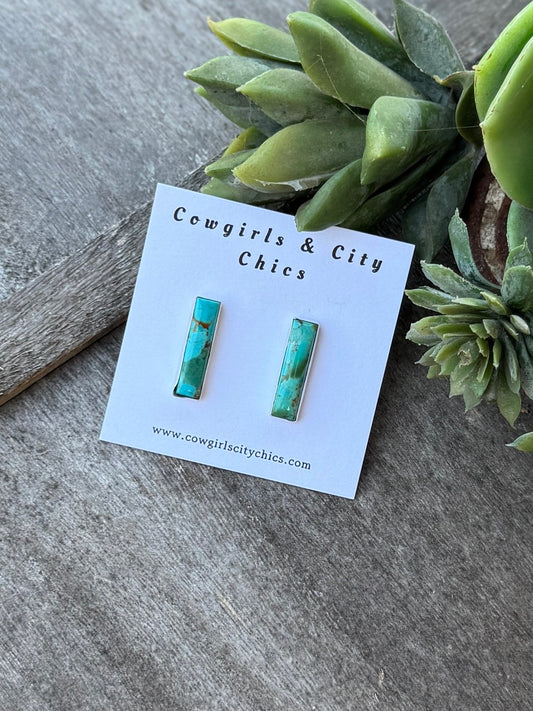Kingman Square Earrings - Cowgirls & City Chics