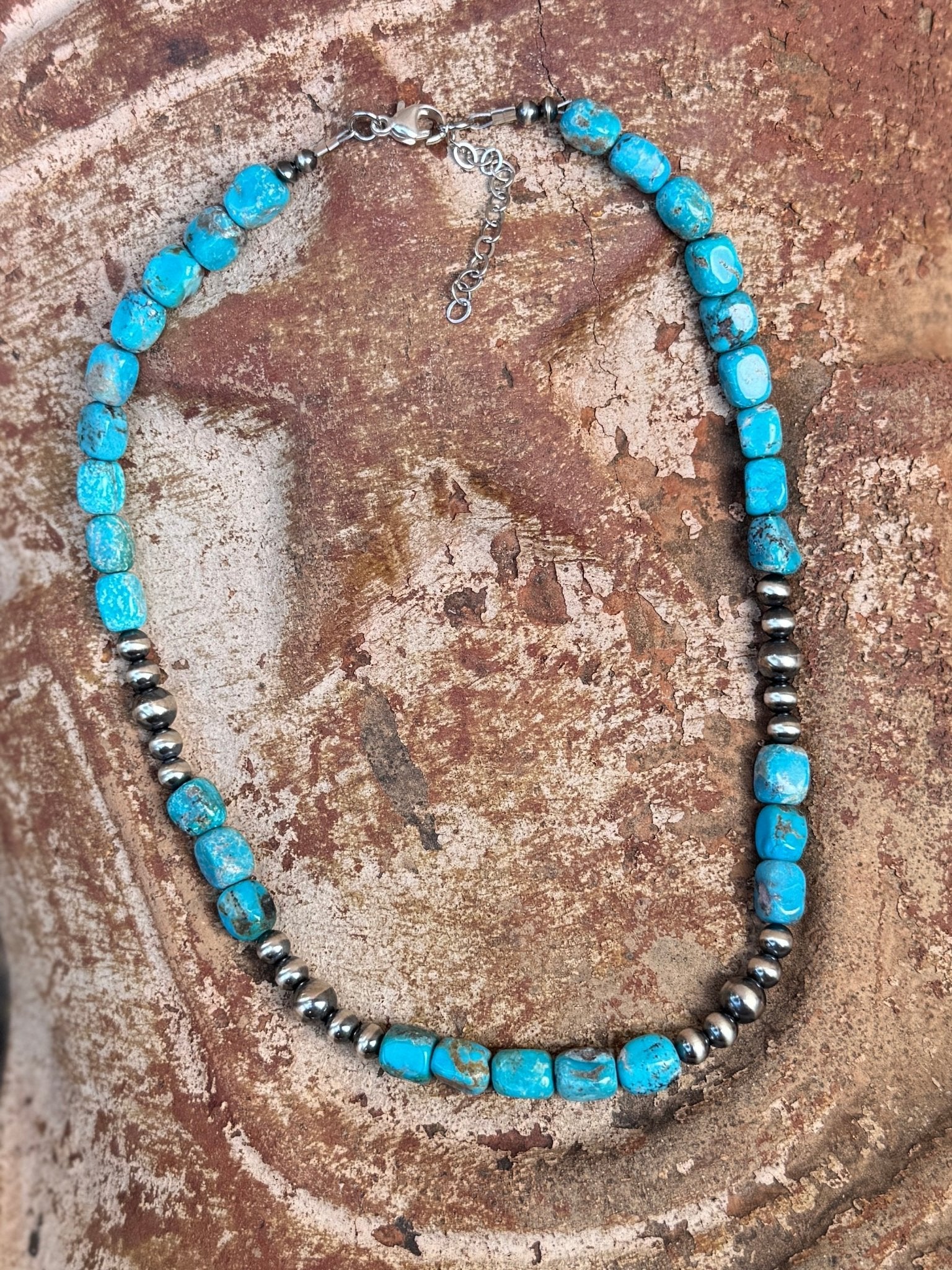 Kingman Square Pearl Necklace - Cowgirls & City Chics