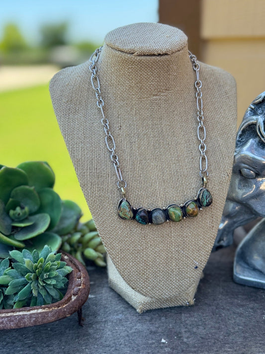 Kingman Stone Pendent Necklace - Cowgirls & City Chics