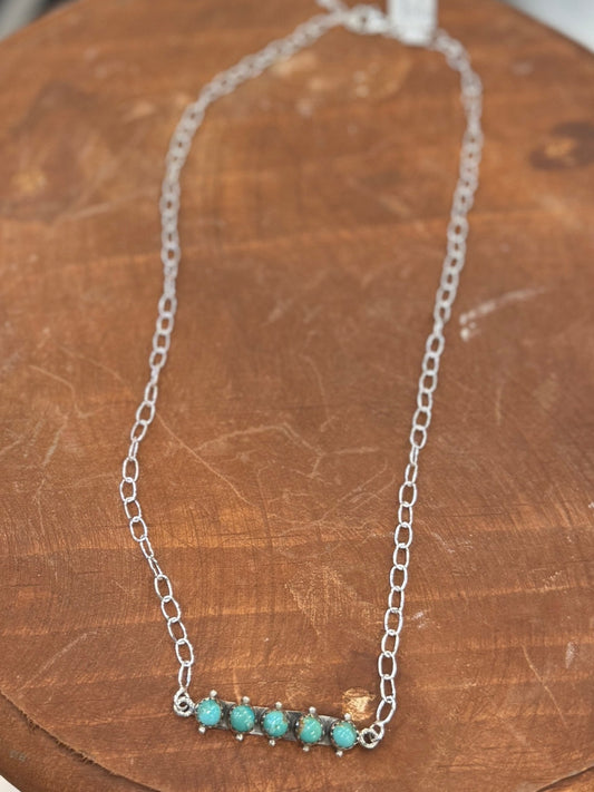 Kingman Stud Bar Necklace - Cowgirls & City Chics