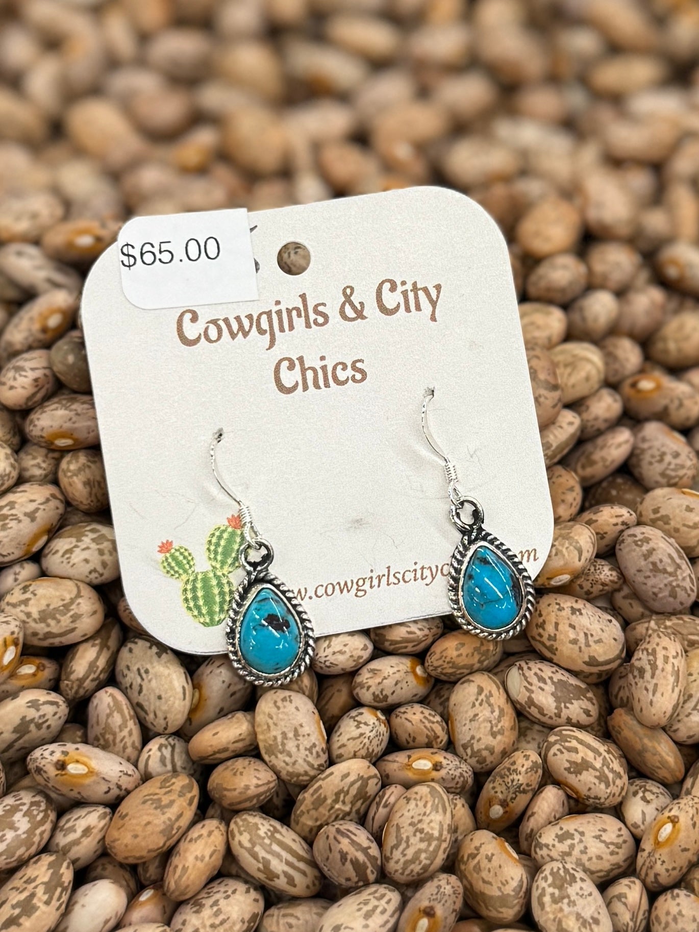 Kingman Teardrop Earrings - Cowgirls & City Chics