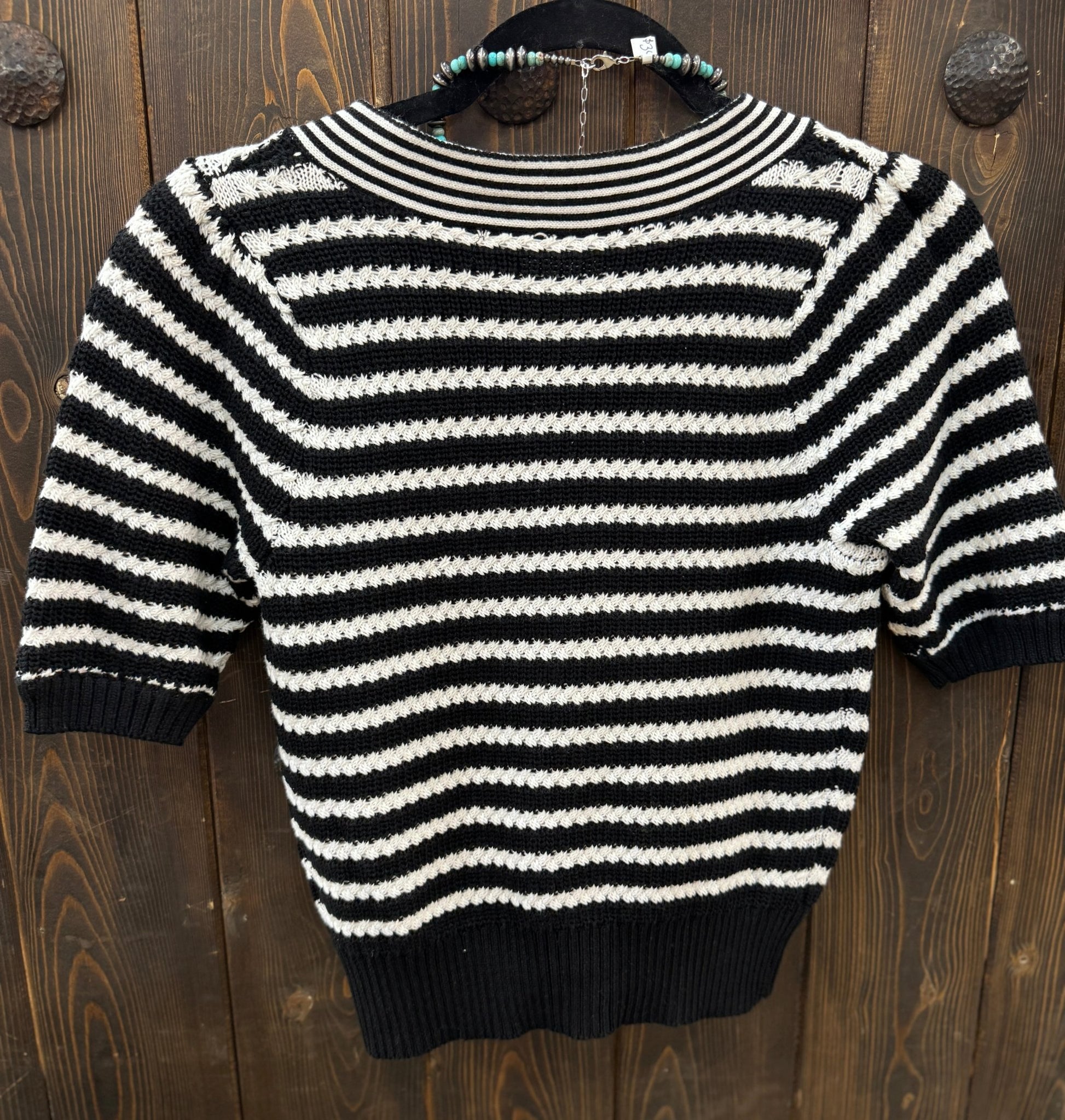 Knit Stripe Bow Top - Cowgirls & City Chics