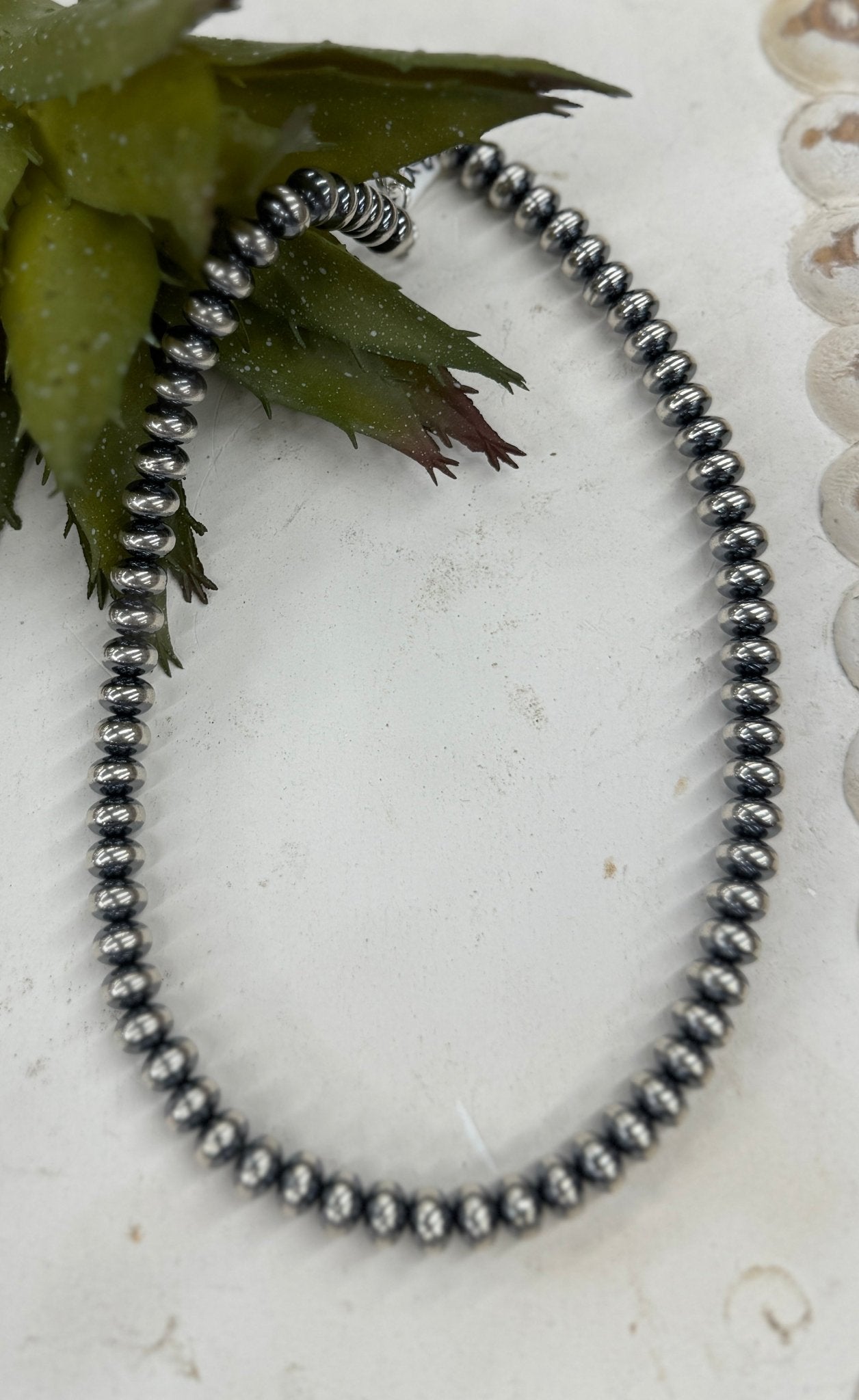 {La Grange} Sterling Silver 8mm Spacer Necklace - Cowgirls & City Chics