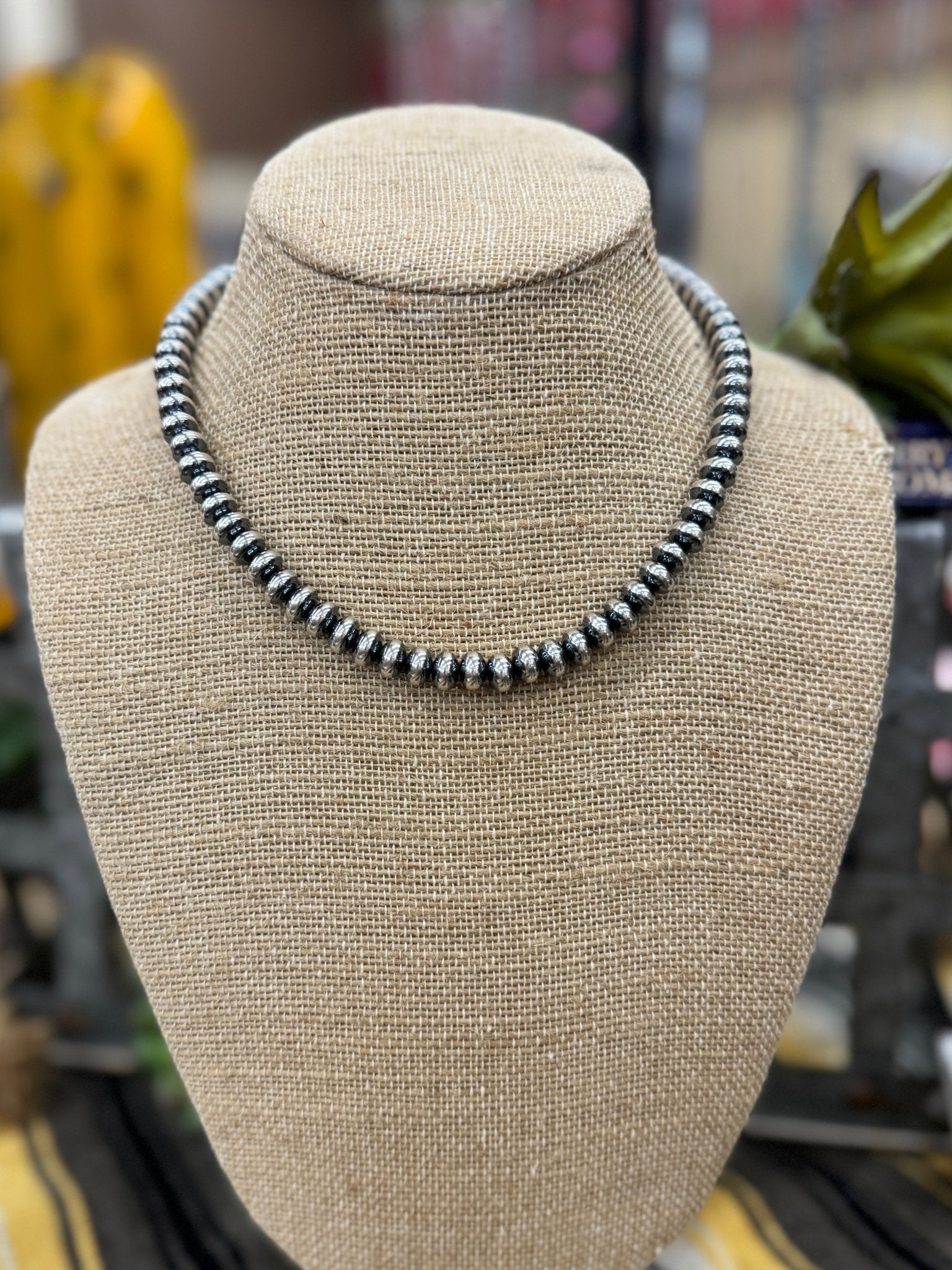 {La Grange} Sterling Silver 8mm Spacer Necklace - Cowgirls & City Chics