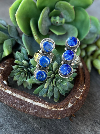 Lapis Tripe Stone Ring - Cowgirls & City Chics