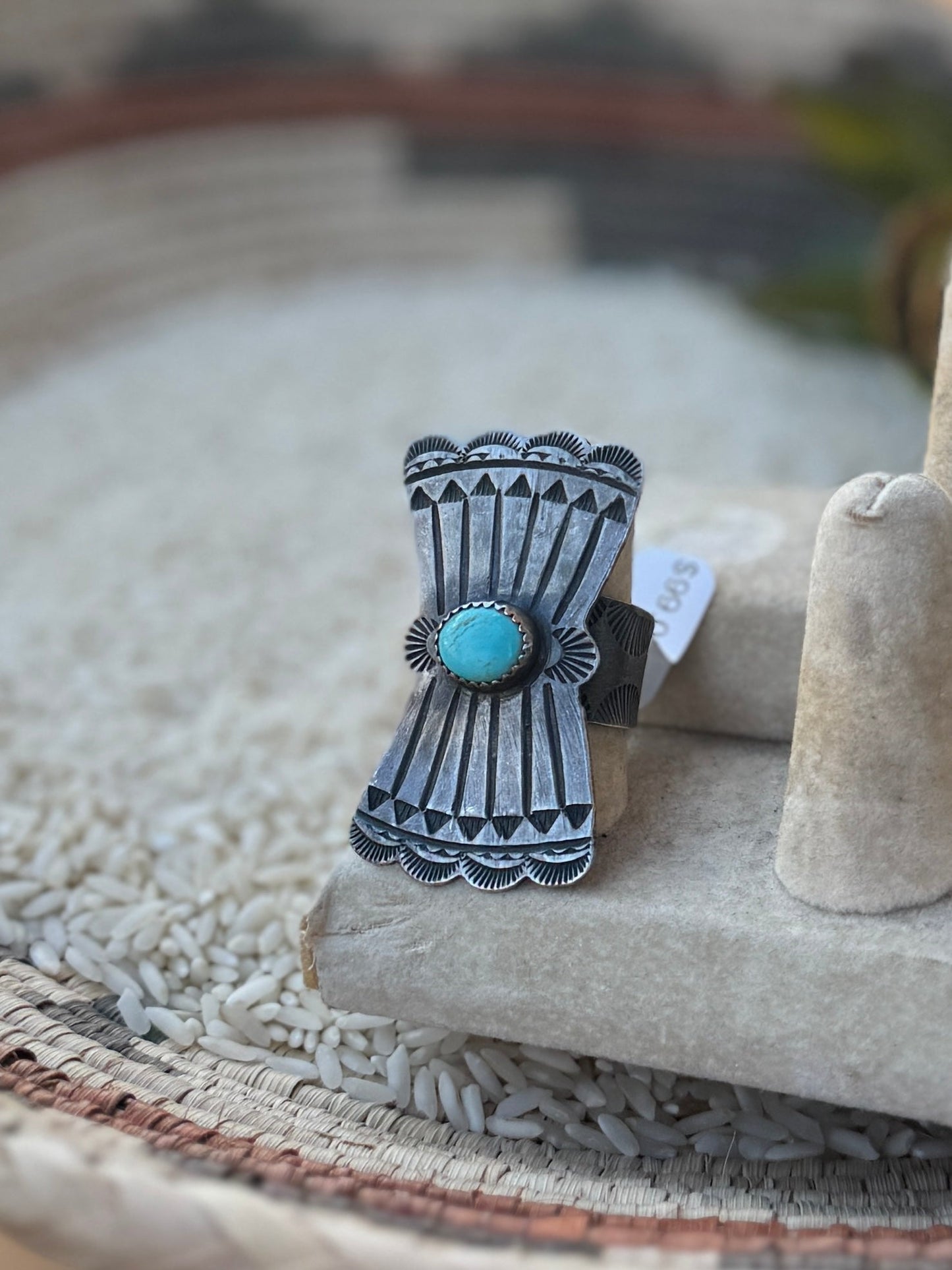 Large Turquoise Concho Ring - Cowgirls & City Chics