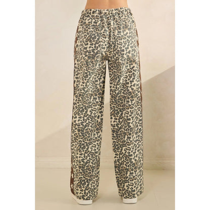 Leopard Striped Wide Legged Pants - Cowgirls & City Chics