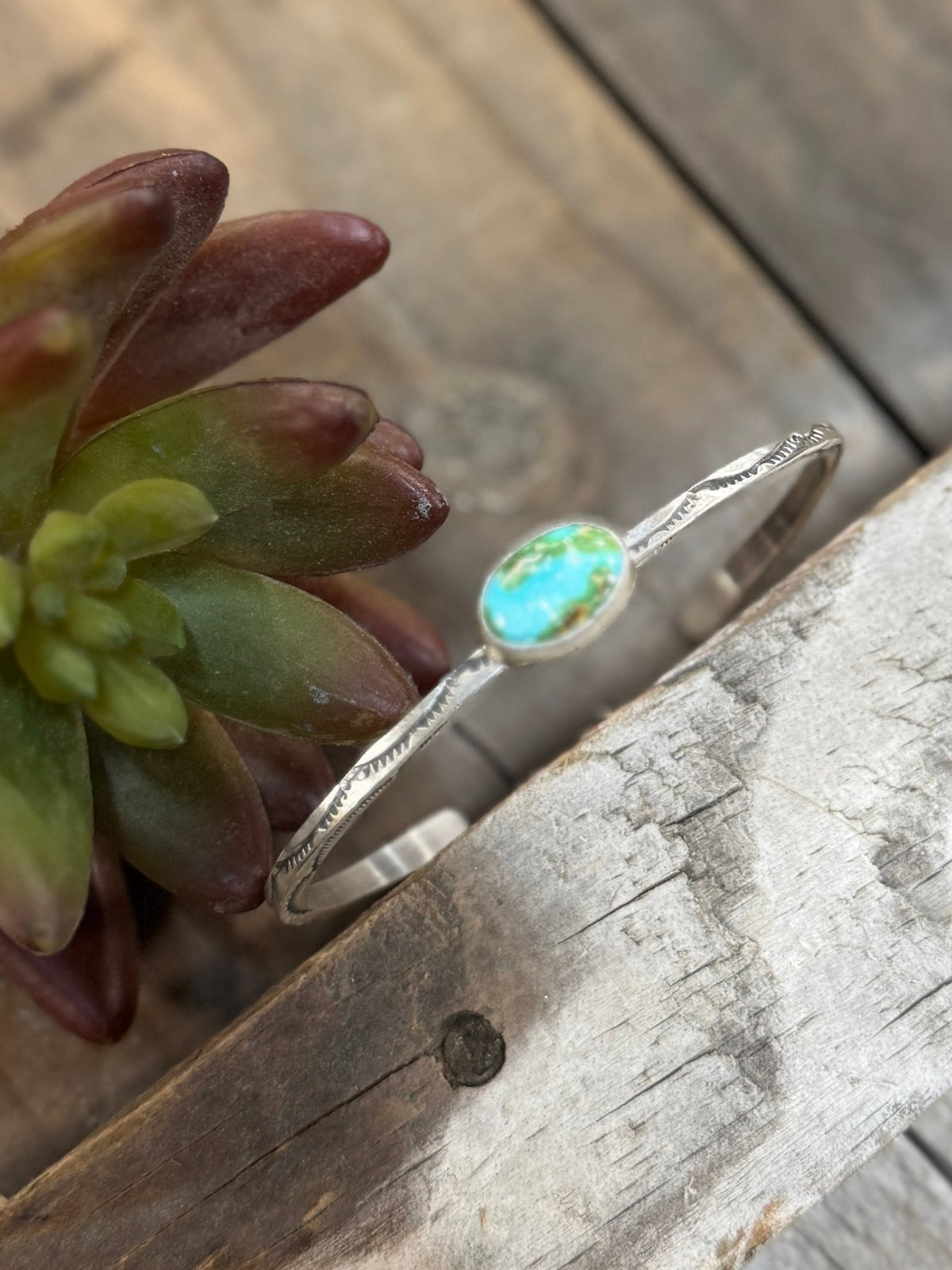 {Lily} Sonoran Stamped Cuff - Cowgirls & City Chics