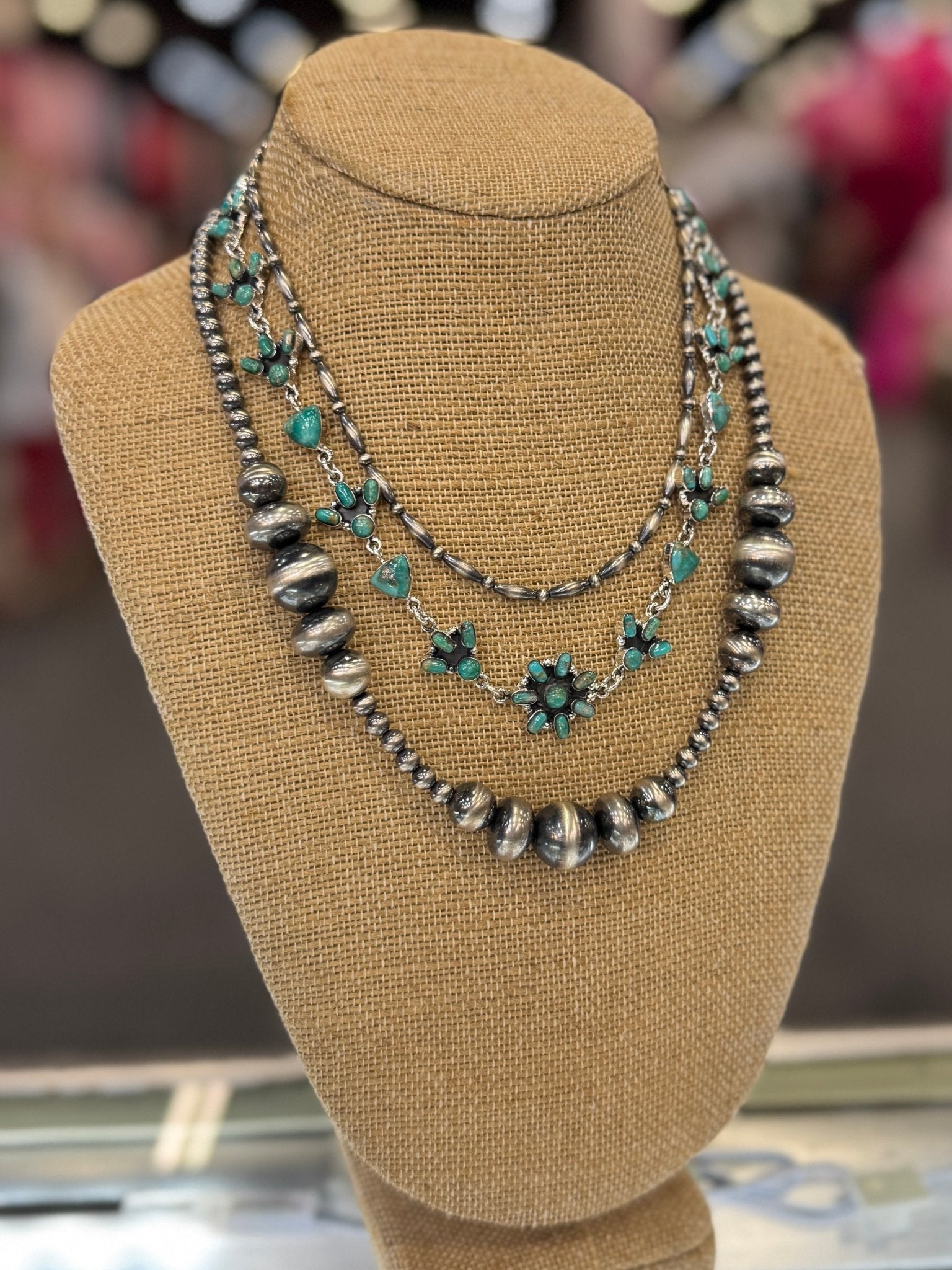 {Maria} Kingman Choker Sterling Necklace - Cowgirls & City Chics