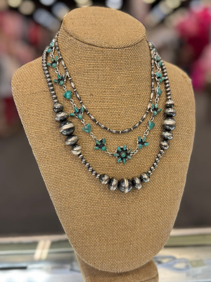 {Maria} Kingman Choker Sterling Necklace - Cowgirls & City Chics