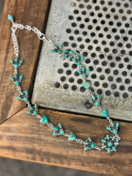 {Maria} Kingman Choker Sterling Necklace - Cowgirls & City Chics