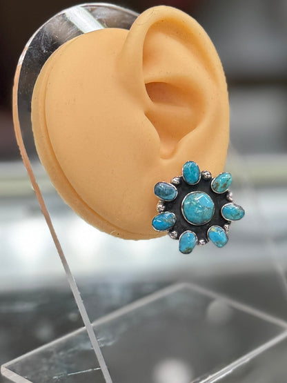 {Maria} Turquoise Stud Earring - Cowgirls & City Chics