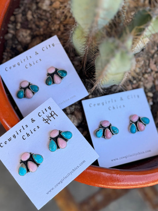 {Melanie} Drop Cluster Earrings - Cowgirls & City Chics