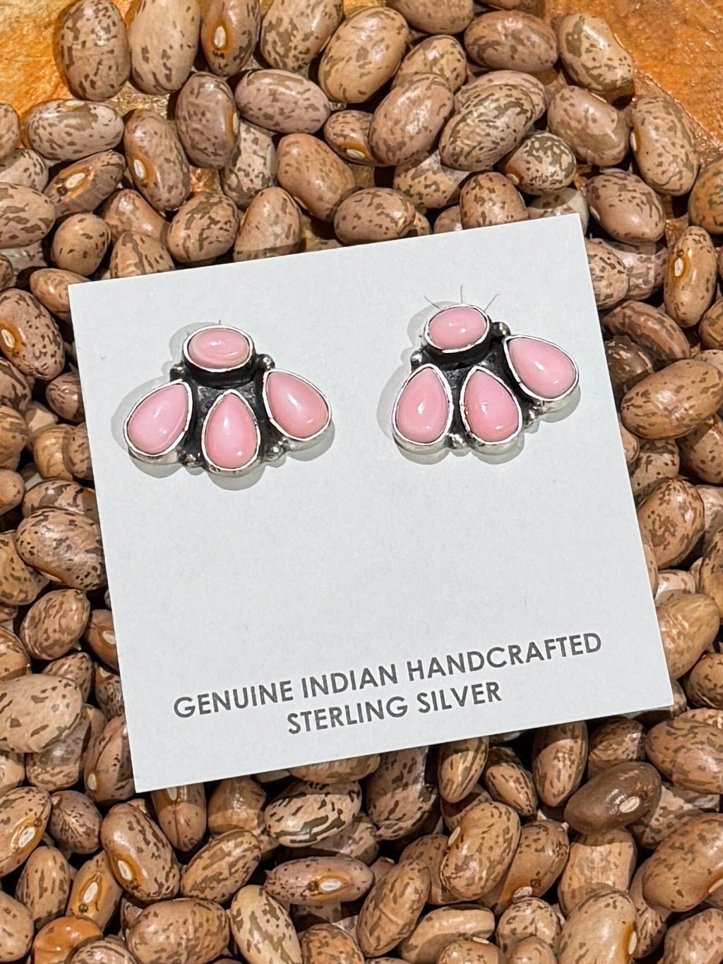 {Melanie} Pink Conch Cluster Earrings - Cowgirls & City Chics