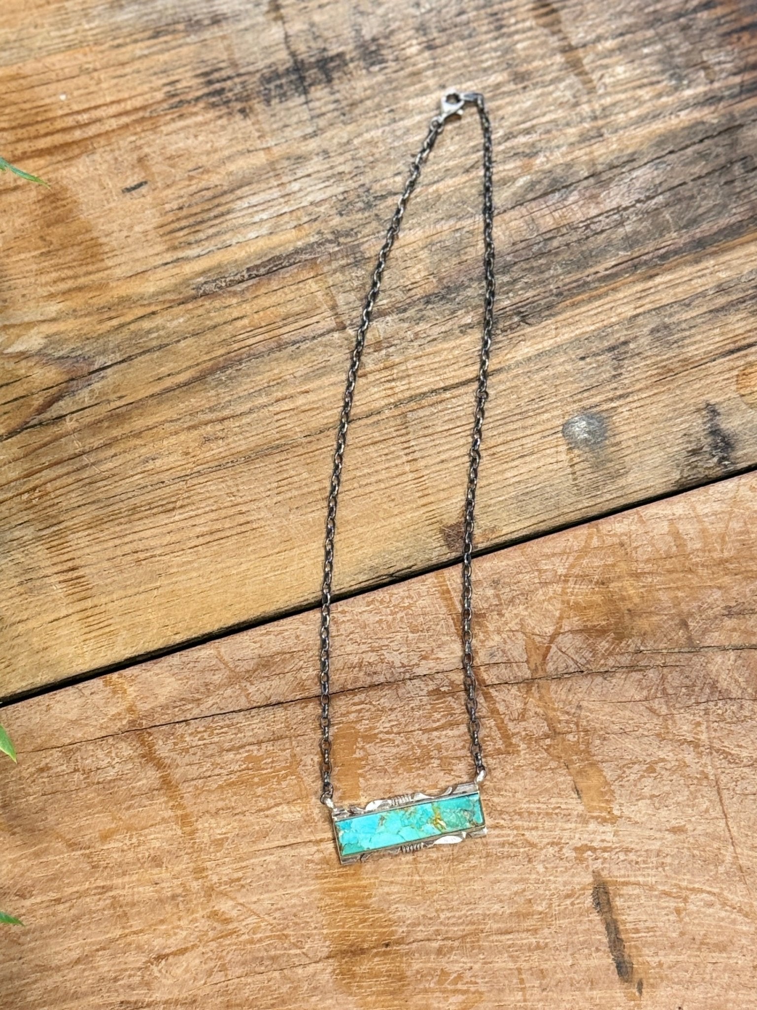 {Mexico} Kingman Silver Bar Necklace - Cowgirls & City Chics