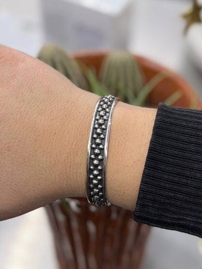 Mini Dots Silver Cuff - Cowgirls & City Chics
