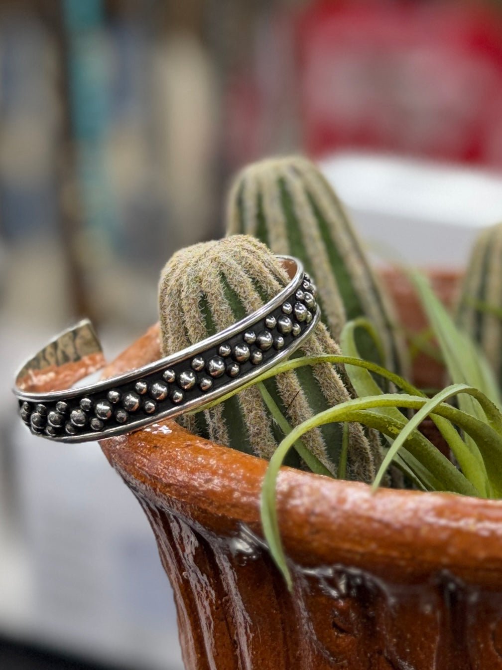 Mini Dots Silver Cuff - Cowgirls & City Chics