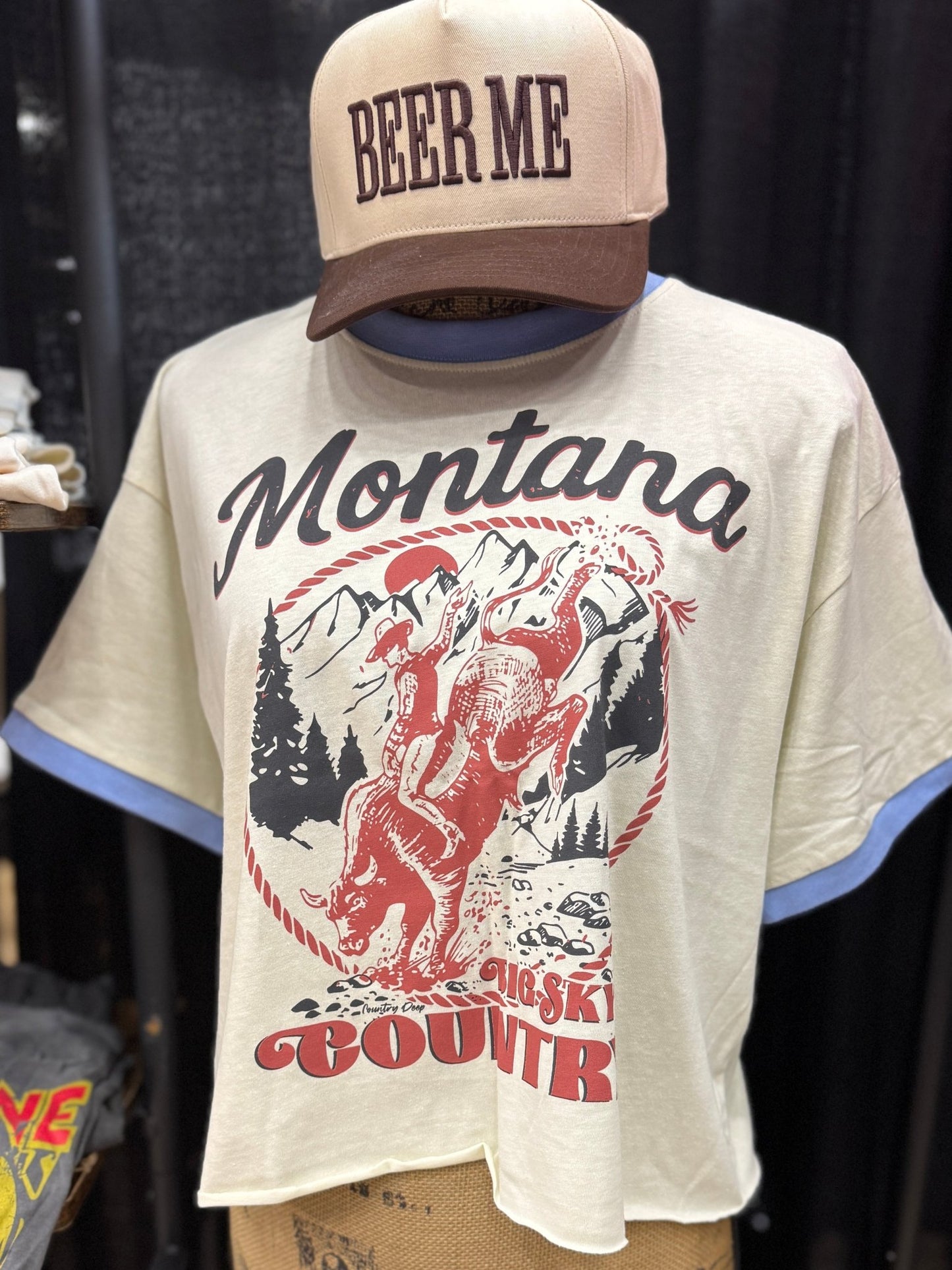 Montana Ringer Tee - Cowgirls & City Chics